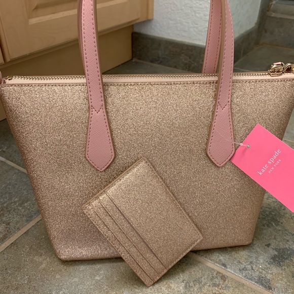 KATE SPADE JOELEY SATCHEL GOLD CARD HOLDER SET - Picture 6 of 8